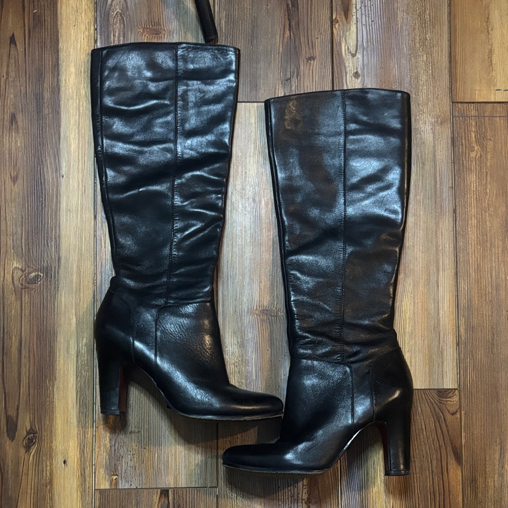 Sam Edelman Seraphina Black Heeled Boots 7.5